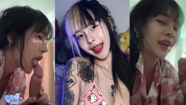 คลิปหลุดมาใหม่ Baby_bee999 ดาวทวิตขี้เงี่ยน จูบปากปลุกผัว แต่ลืมว่าตัวเองเป็นเมนส์ เลยอมควยผัวเล่น ชักว่าวให้แตกคาปาก กินน้ำกามโคตรเสียวคลิป