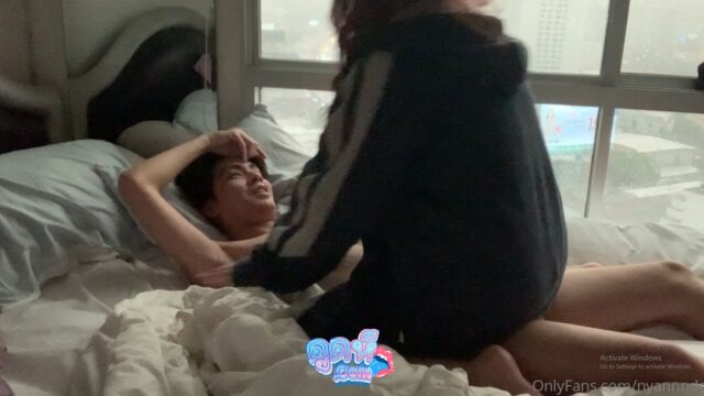 คลิปหลุด Onlyfans nyannndere ตื่นมาเงี่ยนอยากโดนล้างหน้าไก่อ้อนผัว ผัวทนไม่ไหวจับควยให้ดูดอย่างเสียวนมใหญ่มากๆน่าเย็ดจัด