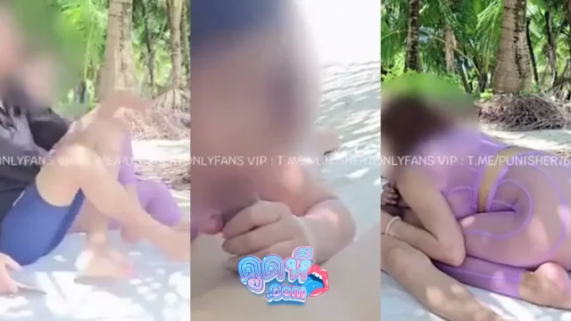 น้องจีจี้ (babyjee)! เย็ดริมทะเลคาชุดซีทรูม่วง กระแทกหีรัวแรงร้องครางลั่นหาด